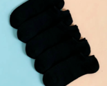 5pairs Unisex Low-Cut Solid Color Socks (Size 6-9) &quot;BLACK&quot; ~ NEW!!! - $8.59
