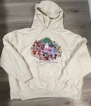 Disney Hoodie 100 Years Of Music And Wonder White Embroidered Women Size... - $700.30 MXN