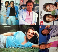 Don Johnson ~ 5 Color Vintage Pin-Ups, Centerfolds From 1985-1986 ~ Clippings - £7.87 GBP