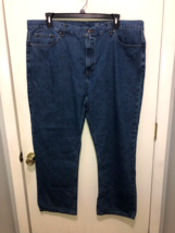 NEW George Regular Fit Straight Leg Mens 44X30 Denim Blue Jeans - $11.87