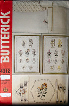 Pattern 4312 Blossoming Herbs &amp; Spices Transfers for Embroidery - £6.28 GBP