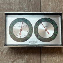 Vintage Temperature/Humidity Desk Weather Station by Springfield USA - $21.31