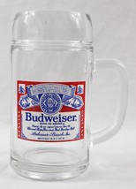 VINTAGE Budweiser Tall Glass Beer Mug - £11.83 GBP