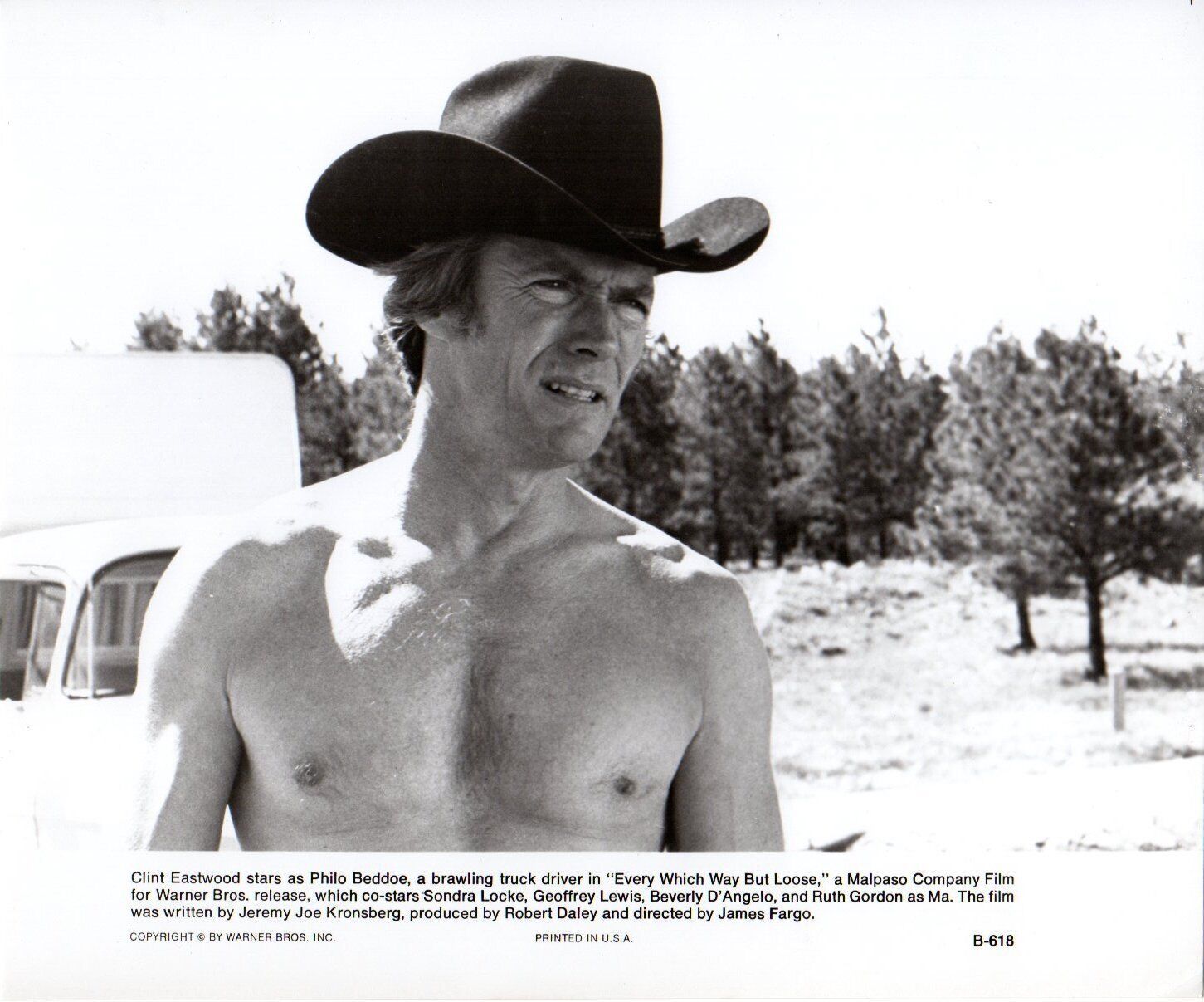 *EVERY WHICH WAY BUT LOOSE (&#39;78) Clint Eastwood Shirtless Beefcake in Co... - $20.00