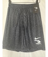 Nike 3BRAND by Russell Wilson Boys black Shorts Dri-fit Size M(10-12) NWT - $441.76 MXN