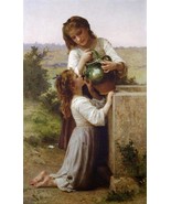 At the Fountain by William Adolphe Bouguereau Poster - $21.72 CAD