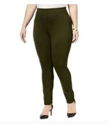 Style &amp; Co Plus Size Mid Rise Comfort Waist Leggings in Olive 24W New - $854.79 MXN