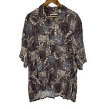 Campia Moda Hawaiian Palm Leaf Tropical Short Sleeve Button Shirt Size X... - $18.00