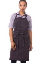 Unisex Dorset Bib Apron, Eggplant, One Size - $153.08