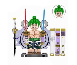 Gift Toys Zoro One Piece Cartoon Tv Show Anime Custom Minifigure  - $7.04