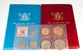 1965-1970 New Zealand Mint &amp; Coin Sets lot of 3 - $62.45