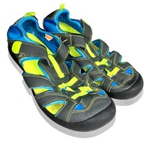 NEW Men&#39;s Outdoor Hiking Sports Water Sandal Shoes Size 6 Green &amp; Blue - $15.99