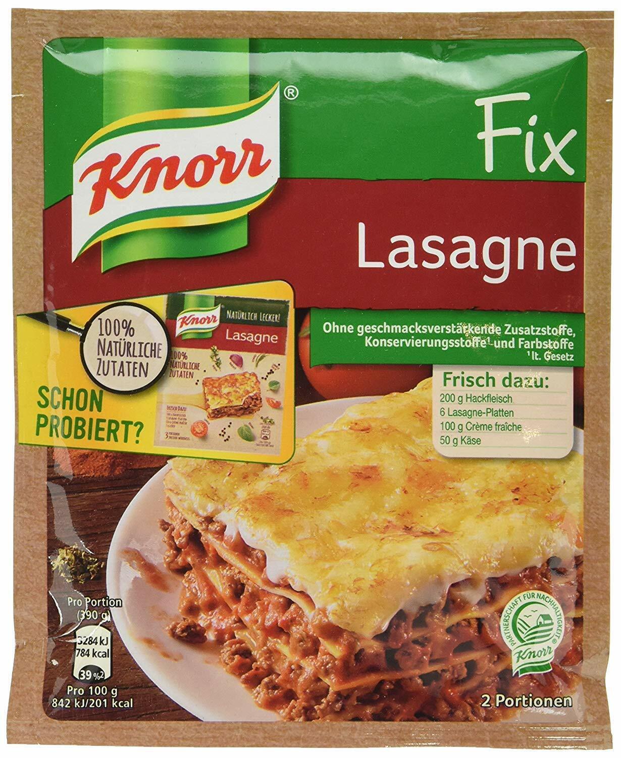 Primary image for KNORR Fix Spice mix for LASAGNA Lasagne 1ct/2 servings -FREE SHIPPING