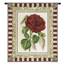 26x33 RED ROSE I Floral Still Life Tapestry Wall Hanging - $82.00