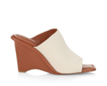 FRAME Le Naomi Wedge Mules In Natural size 39.5, 8.5- 9 US NEW - £39.66 GBP