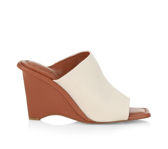 FRAME Le Naomi Wedge Mules In Natural size 39.5, 8.5- 9 US NEW - £39.31 GBP