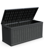 260 Gallon Waterproof Black Metal Outdoor Deck Box - $6,592.01 MXN