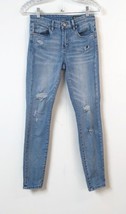 Blank NYC WM 25 Jeans Blue &quot;The Bond&quot; Distressed Mid-Rise Skinny - £22.98 GBP