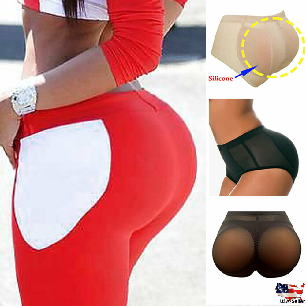 Butt Panties Shapewear Brief Silicone Hip Enhancer BOOTY Removable Pads Push Up