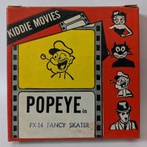 Vintage Atlas Films &#39;Kiddie Movies&#39; POPEYE (PX14) &#39;Fancy Skater&#39; 8mm Film Strip - £8.11 GBP
