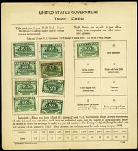 WS1, 25¢ Thrift Stamps In Thrift Stamp Album RARE! - Stuart Katz - $150.00