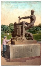 Bronze Statue Golden Gate Park, San Francisco, CA Mitchell Postcard - £22.79 GBP