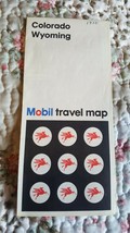 1970 Colorado Wyoming Mobil Travel Map - $3.95