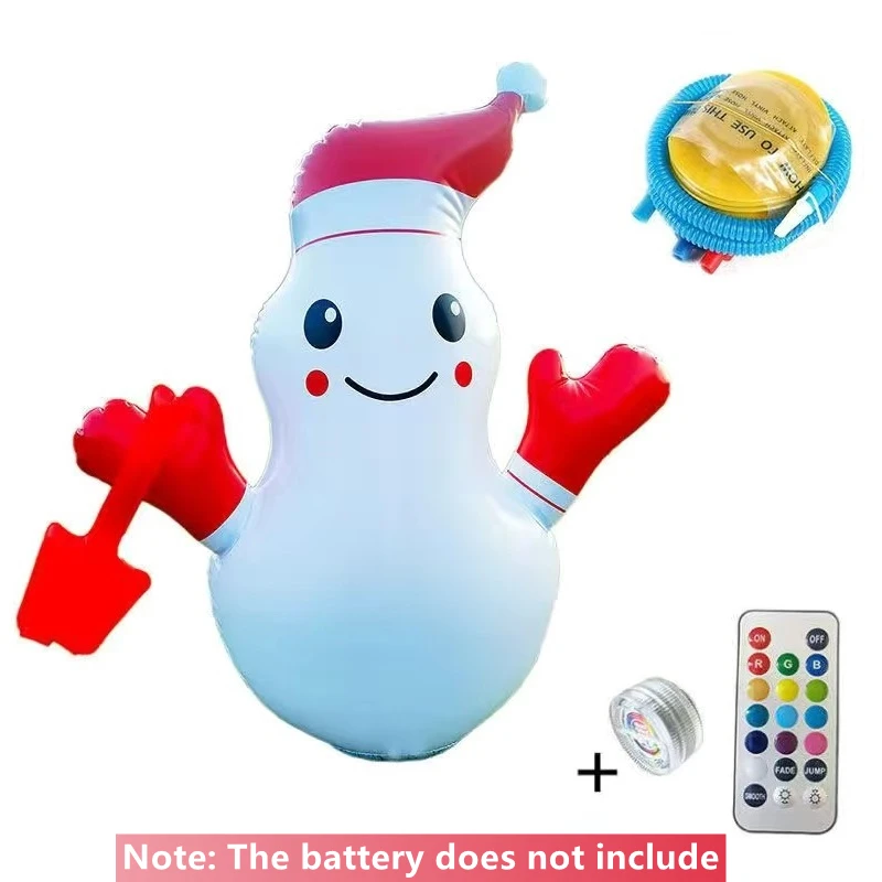 Christmas Led Lights with Remote Control Inflatable Snowman Dol Santa Claus Outd - £114.63 GBP