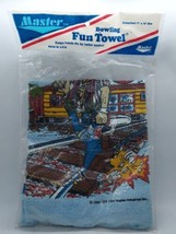 Vintage Bowling Fun Towel It&#39;s Been A Bum Year 1994 Blue 11&quot; X 18&quot; - £11.83 GBP