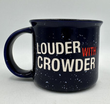 Louder With Crowder Coffee Mug Cup Club Exclusive Steven Crowder Blue Etched  - £17.61 GBP
