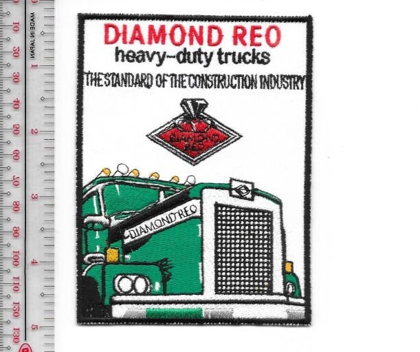 Vintage Trucking Diamond Reo Heavy Duty Tractor Truck Promo Patch green - $10.99
