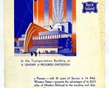 Rock Island Lines Century of Progress Exposition 81 Years of Service 1933 - $27.79