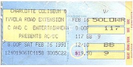 Aerosmith Concert Ticket Stub April 27 1990 Chapel Hill North Carolina - $24.74