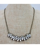 Vintage Faux Diamond BLING Statement Necklace 20 Inch - $16.83