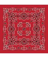 Carolina Creative Bandanna (Red) Texas Paisley 27" x 27" Hav-A-Hank - $9.87