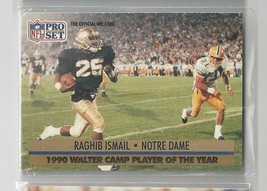 RAGHIB ISMAIL #25  PRO SET 1991 FOOTBALL    NRMT       - $2.35