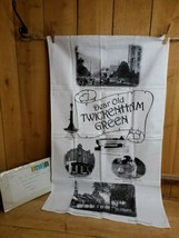 Vintage HC Gadd Antiques THE GREEN Twickenham Unused Cotton Tea Towel 18&quot; x 31&quot; - £20.80 GBP