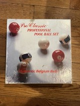 Vintage Pro Classic Professional Pool Ball Set Authentic Belgium Billiar... - $34.61