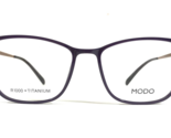 MODO Brille Rahmen MODEL 7022 Pur Matt Lila Gold Quadratisch Cat Eye 52-... - $186.64
