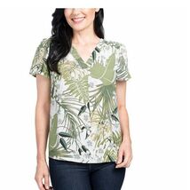 *HILARY Radley Women's Top Size S Ladies' Printed Blouse Green  -XXXL - $13.86