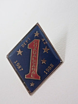 1987 1988 Dept AZ Guadalcanal Pin Vintage Red Blue Metal - $9.45