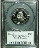 2006-S PCGS PR70DCAM Quarter South Dakota 25c TOP GRADED TOP REGISTRY  2... - $29.99