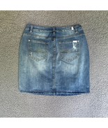 7 For All Mankind Jean Skirt Womens Extra Large Stretch Denim Pencil Min... - $25.36