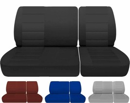 Car seat covers Fits 88-91 Chevy C/K 1500 Pickup 40/60 front bench, NO headrests - £66.85 GBP