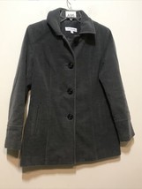 Liz Claiborne Women’s Coat Size Large Gray 100 Polyester - $12.24
