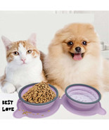 Foldable Silicone Double Food Bowls - $454.64 MXN