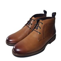 Nunn Bush Men Ozark Tan Leather Lace Up Lightweight Chukka Ankle Boots Size 9 XW - £89.31 GBP