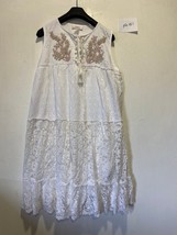 Linea Tesini Lace Midi Dress In White Uk 20 Plus (PH151) - £38.75 GBP