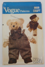 VOGUE PATTERNS #8659 CUTEBEAR PATTERN OVERALLS SHIRT BOWTIE HAT VEST SHO... - $9.99