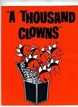 A Thousand Clowns  John Kenley Souvenir Program Van Johnson Ohio  - £14.01 GBP